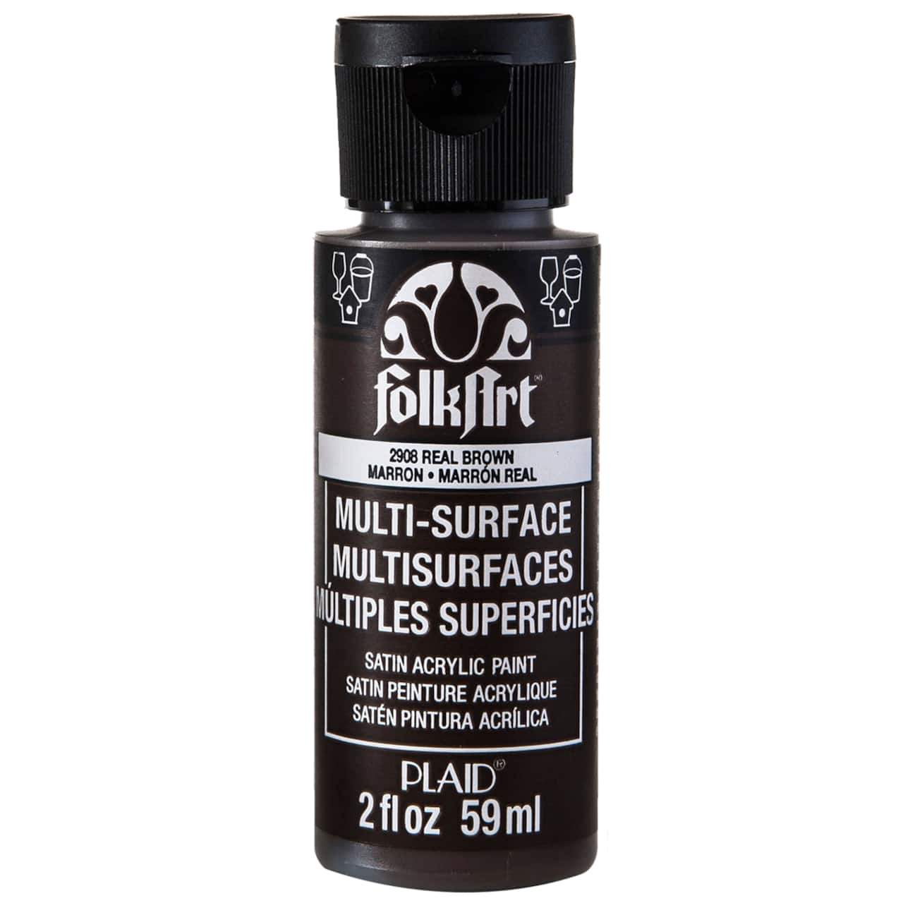 12 Pack: FolkArt® Multi-Surface Satin Acrylic Paint, 2oz.